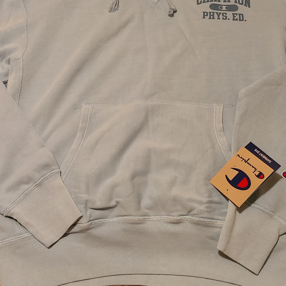 Champion Light Blue Phys. Ed Hoodie Size Medium